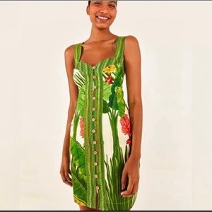 NWT Farm Rio Fresh Forest Scarf Maxi Dress Beautiful For Spring Summer sizes s-m